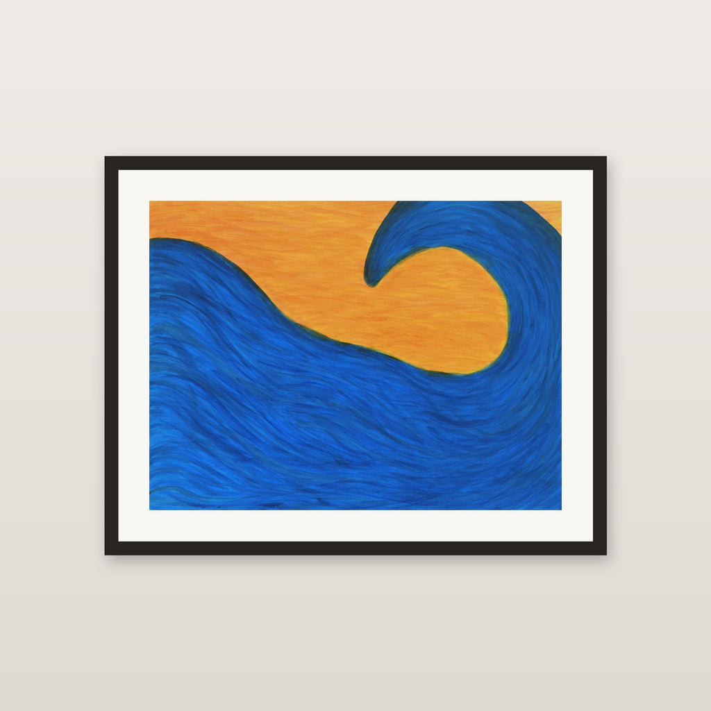 Blue Swell framed giclée print