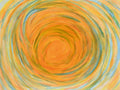 Sun Spiral — original acrylic painting of an amber sunburst