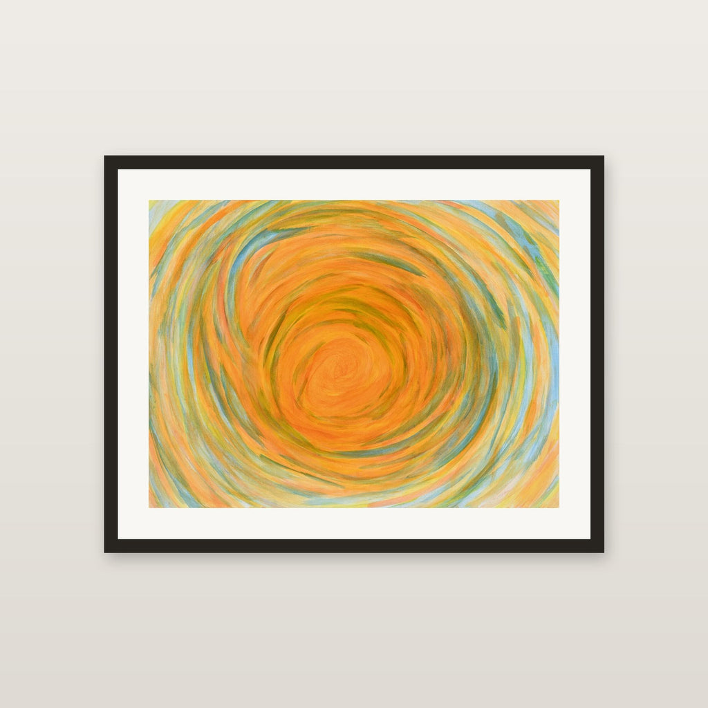 Sun Spiral framed giclée print