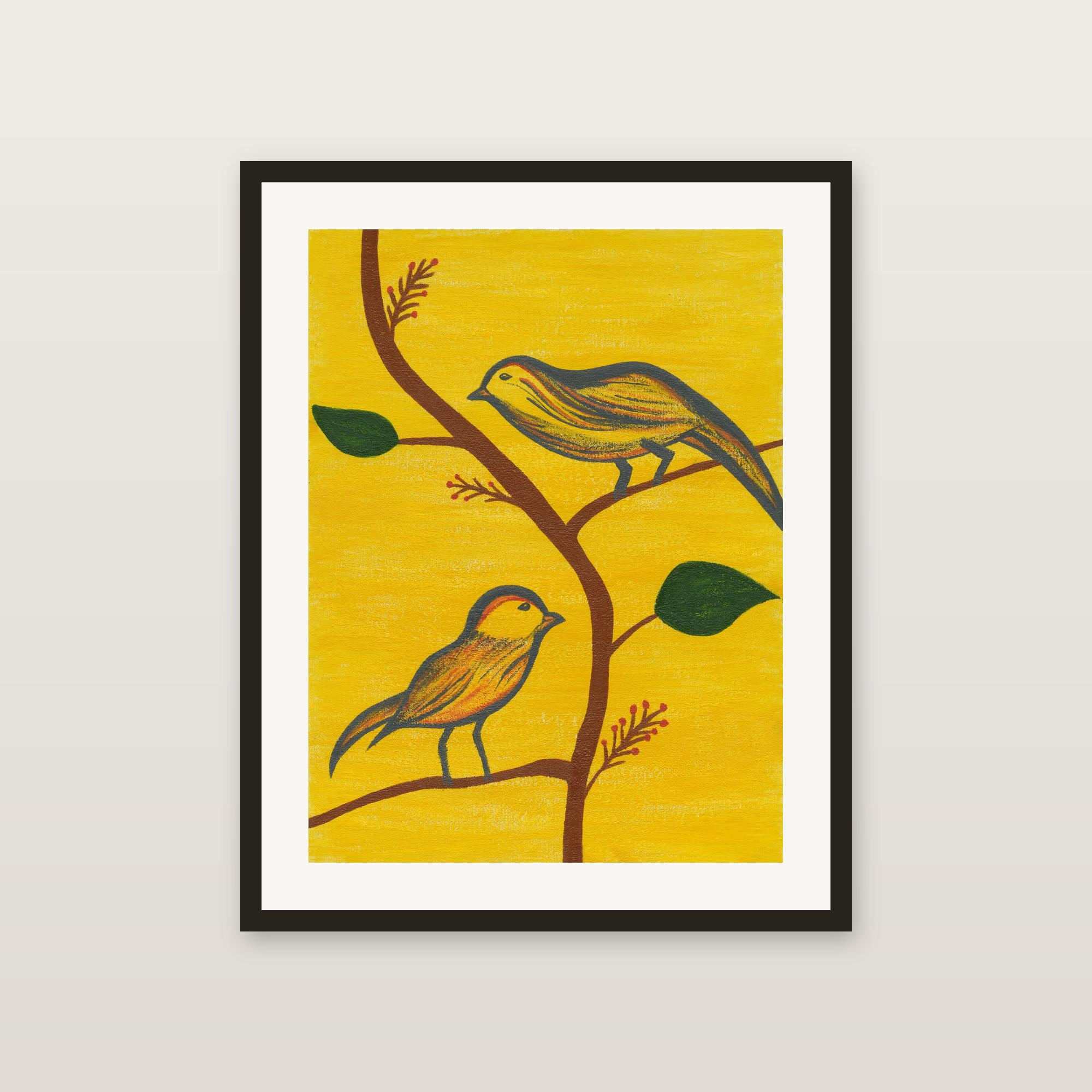 Among the Branches framed giclée print